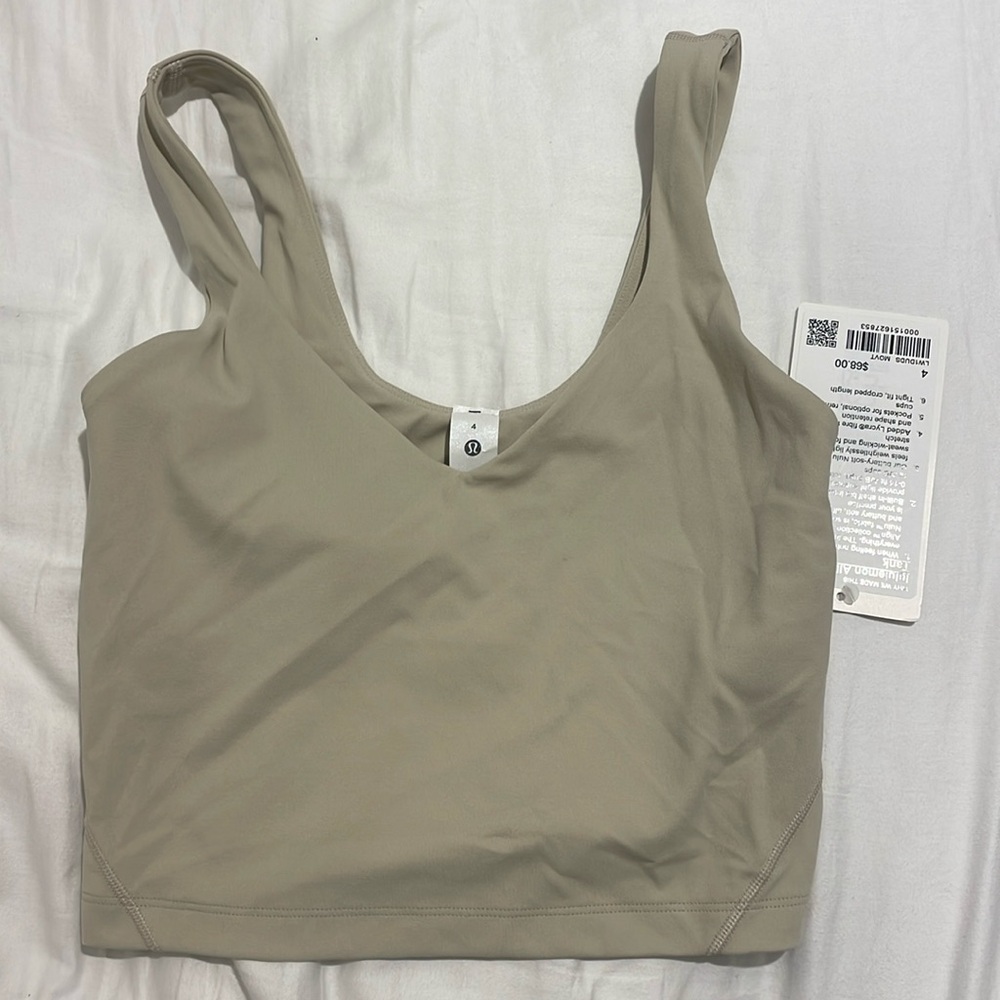 NWT LULULEMON ALIGN TANK MOJAVE TAN SIZE 4